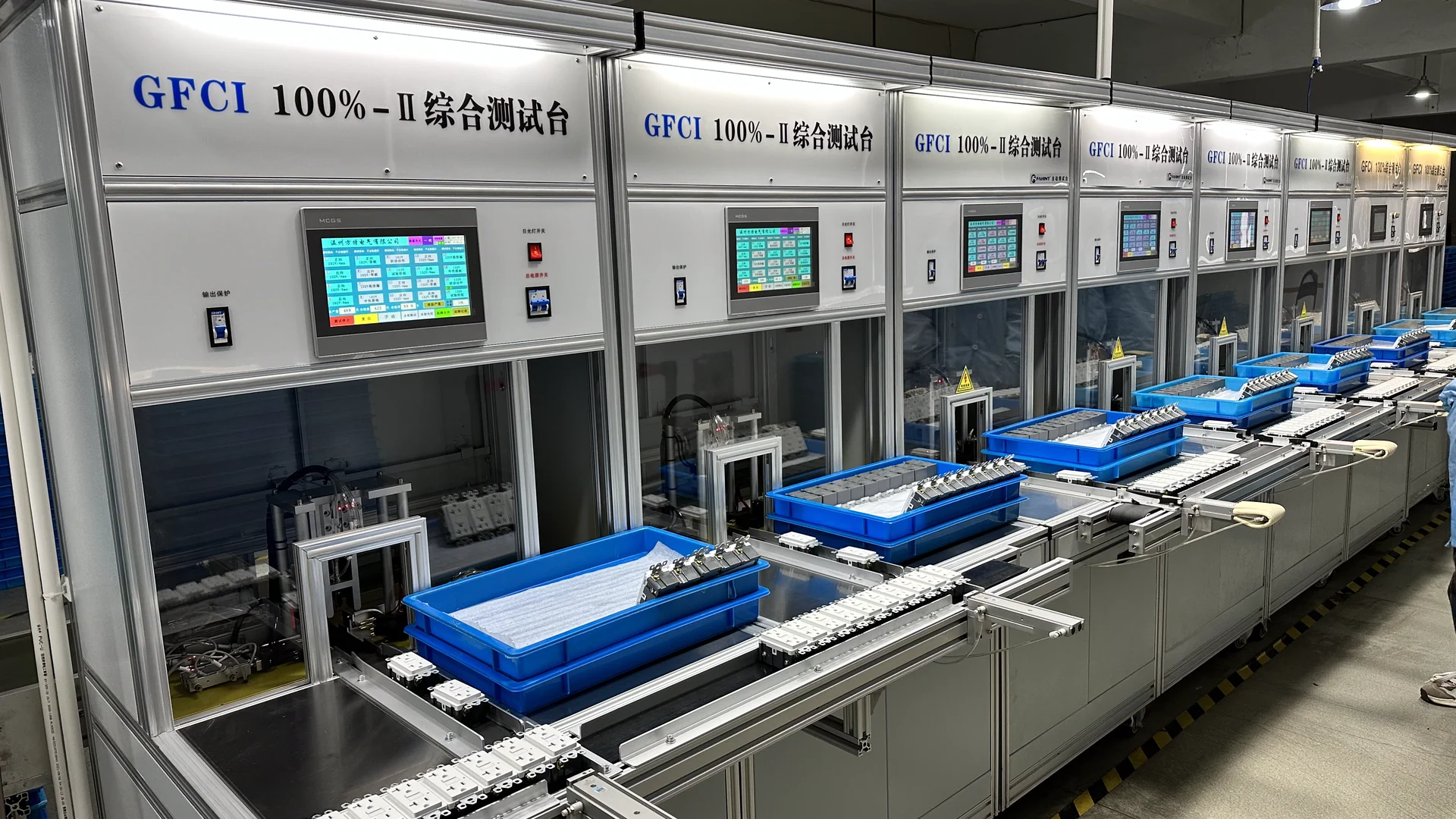 GFCI functional testing stations at FAHINT